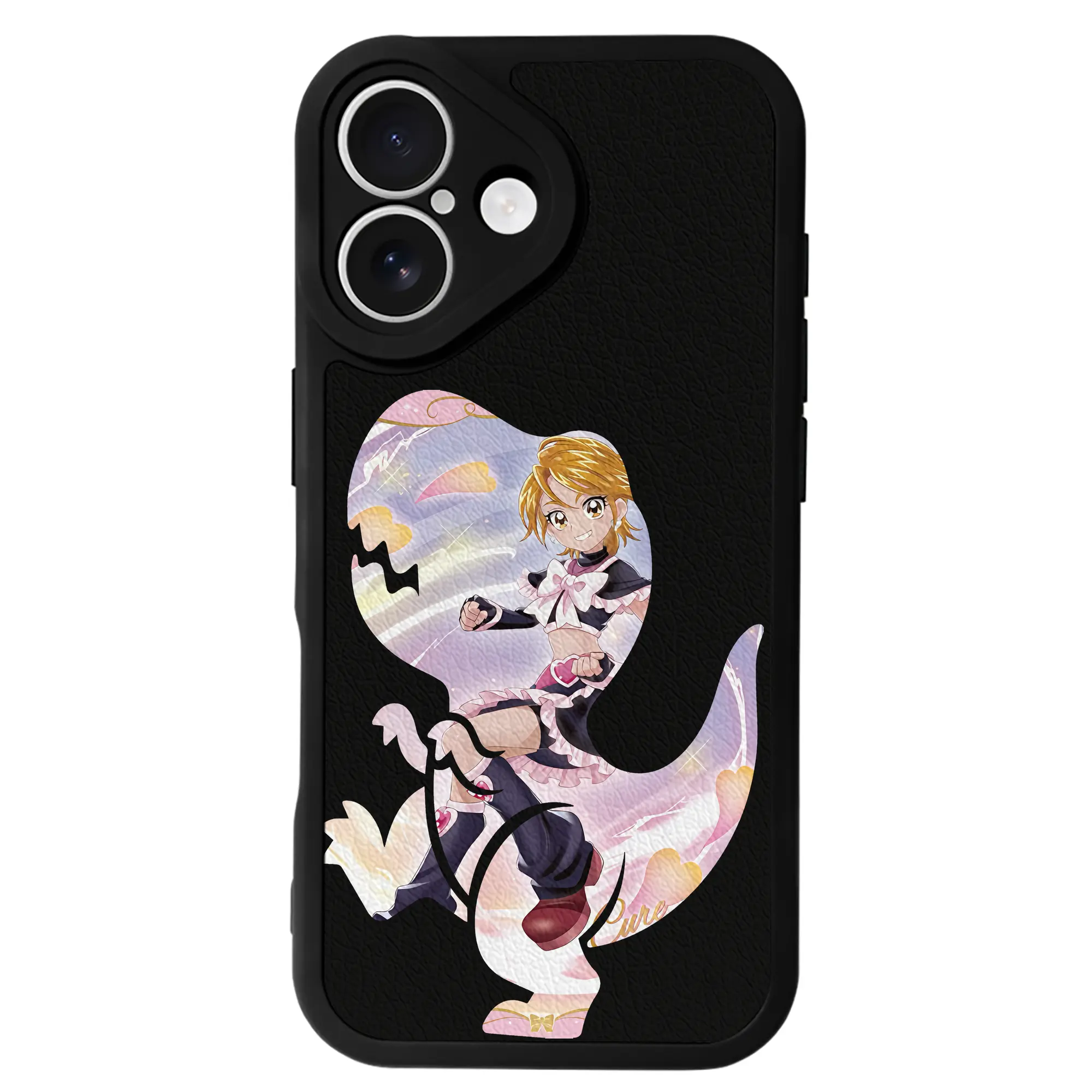 プリキュア グッズ,美墨なぎさ - IPhone 16シリーズ対応 ・ シリコンスマホケース ・ レザー調 ・ 高精度フィット ・ 耐衝撃 ・ ワイヤレス充電対応 ・ 精密カット